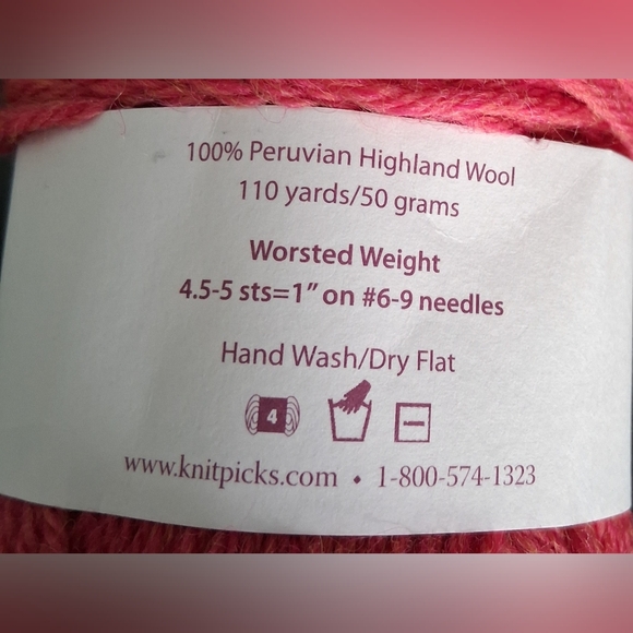 NWT Lot Of 13 Knit Pick Burgundy/Blue/ Pink Peruvian Highland & Merino Wool Yarn - Picture 7 of 16